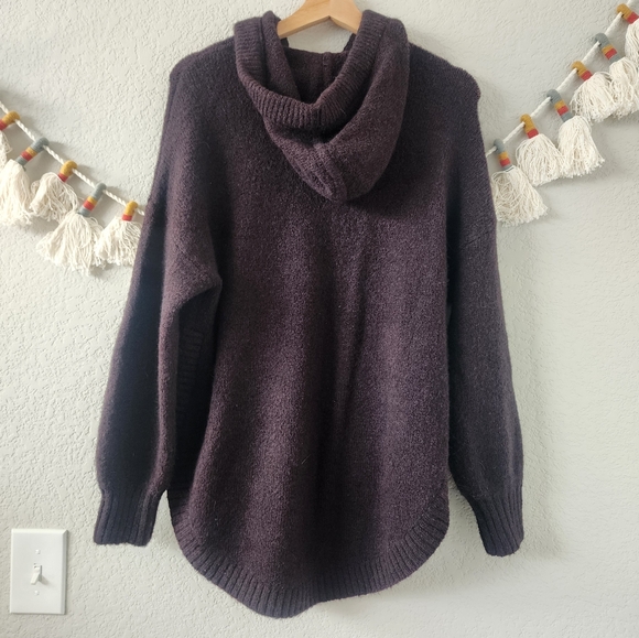 Madewell Dark Purple Hoodie Sweatshirt - Picture 4 of 11